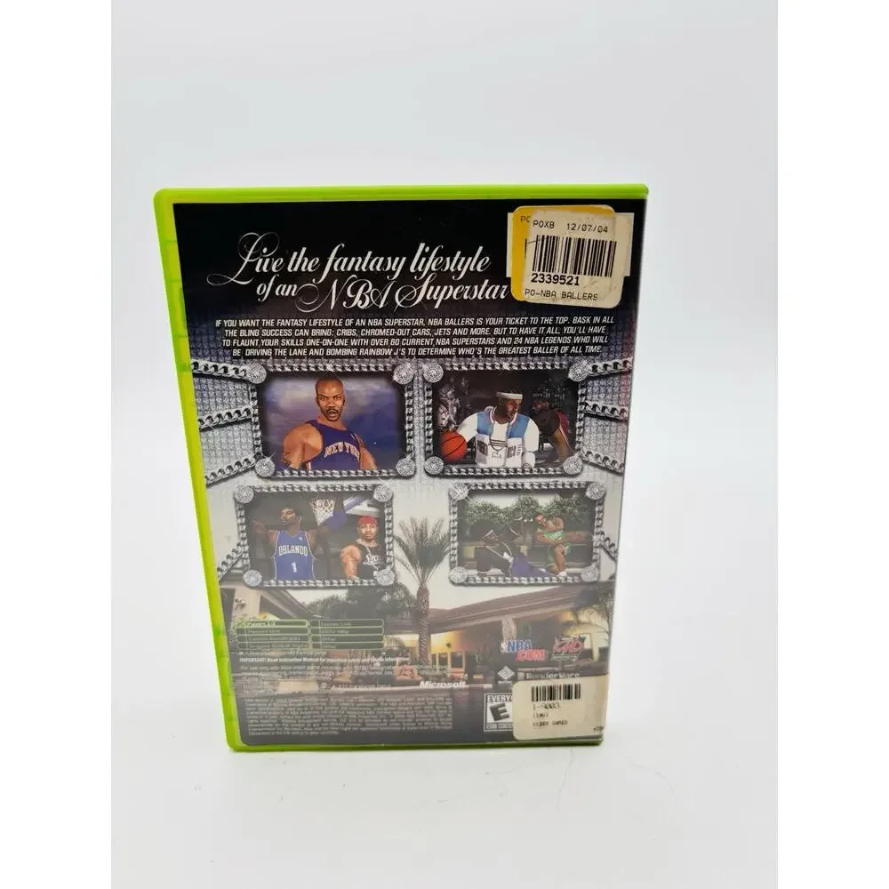 NBA Ballers (Microsoft Xbox, 2004) CIB Tested Working Complete VG Condition